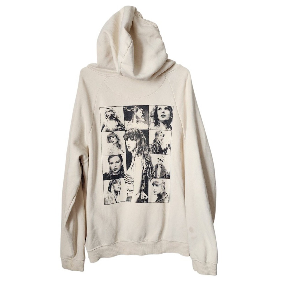 TAYLOR SWIFT The Eras Tour Graphic Hoodie In Almond‎ size L
